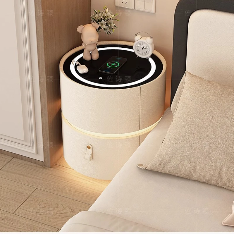 Furniture Voice Controlled Light Bedside Table European Drawers Storage Modern Space Saving Nightstands Organizer Luxury
Furniture Voice Controlled Light Bedside Table European Drawers Storage Modern Space Saving Nightstands Organizer Luxury