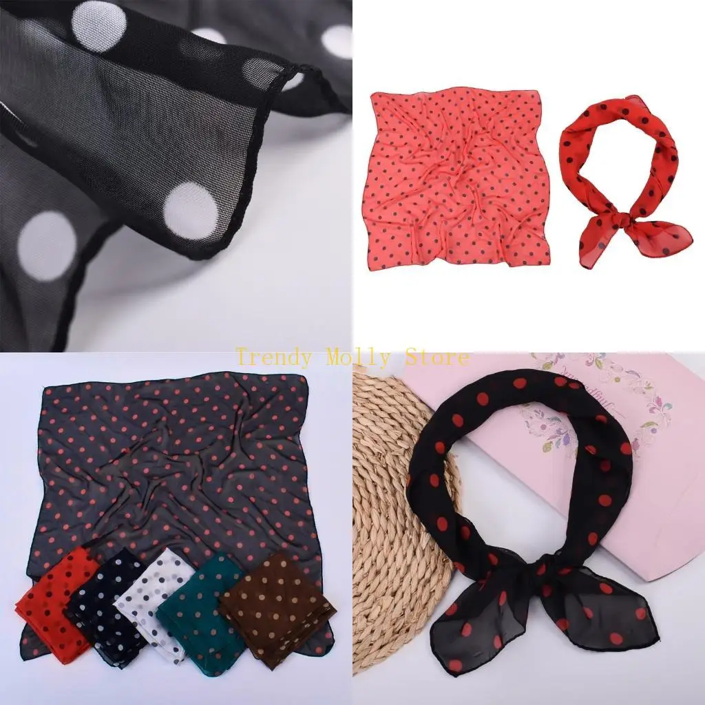 N5KB Dotted Scarf Dot Headband Square Bandana Tie Retro Costume for Lady
N5KB Dotted Scarf Dot Headband Square Bandana Tie Retro Costume for Lady