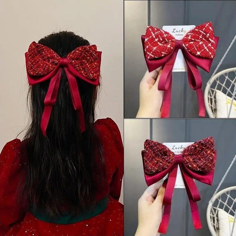 Red Plaid Bow Hair Clip, Princess Headdress for New Year Parties, Sweet & Festive Hair Accessory Gift for Women
Red Plaid Bow Hair Clip, Princess Headdress for New Year Parties, Sweet & Festive Hair Accessory Gift for Women