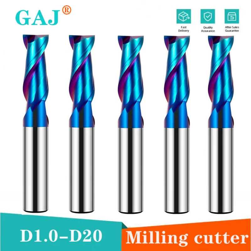 HRC65 Blue Carbide End Mill 2Flutes endmill Milling Cutter Alloy Coating Tungsten Steel Cutting Tool CNC maching Endmills tools
HRC65 Blue Carbide End Mill 2Flutes endmill Milling Cutter Alloy Coating Tungsten Steel Cutting Tool CNC maching Endmills tools