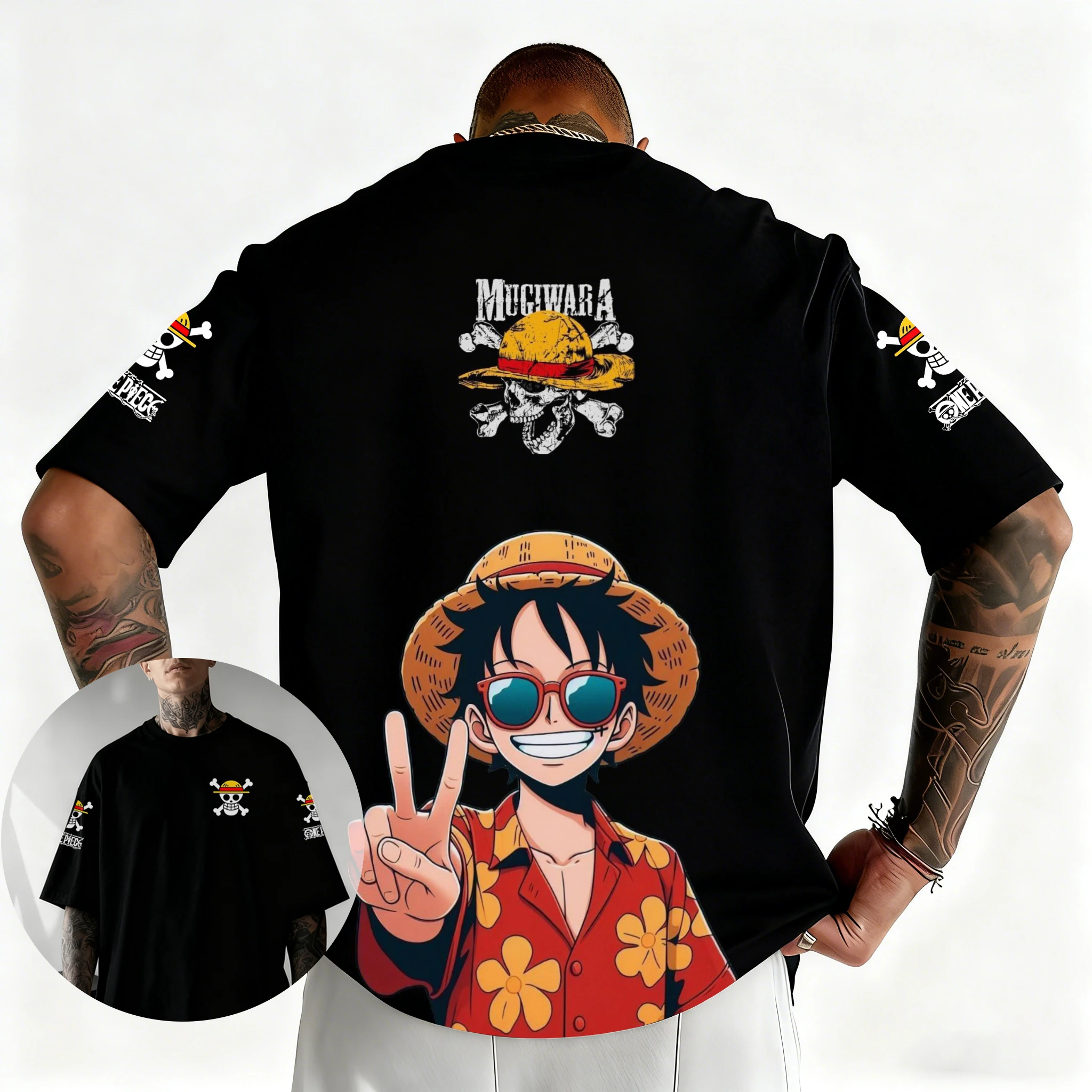 Summer 2026 One Piece Monchi D. Luffy "Vacation Casual" Theme 100% Cotton Print Loose T-shirt for Men and Women Top Y2k
Summer 2026 One Piece Monchi D. Luffy "Vacation Casual" Theme 100% Cotton Print Loose T-shirt for Men and Women Top Y2k