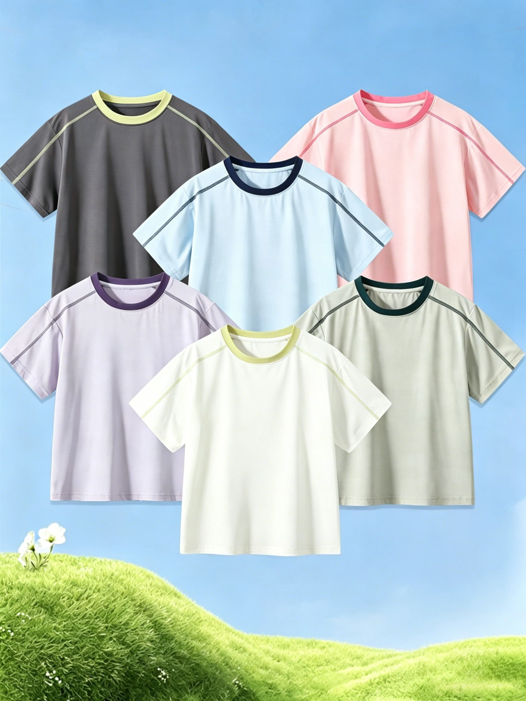Children's Cooling and Quick-Dry Short-Sleeved T-Shirt Anti-Bacterial - Boys' and Girls' Summer Breathable Sports Top
Children's Cooling and Quick-Dry Short-Sleeved T-Shirt Anti-Bacterial - Boys' and Girls' Summer Breathable Sports Top