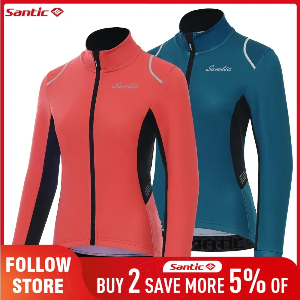 Santic Women's Windproof Cycling Jersey Outdoor Long Sleeved Thermal Tops Cycling Windbreaker Warmer MTB Road Riding Bike Jacket
Santic Women's Windproof Cycling Jersey Outdoor Long Sleeved Thermal Tops Cycling Windbreaker Warmer MTB Road Riding Bike Jacket