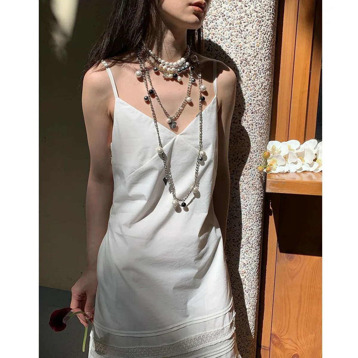 Vintage Punk Metal Trend Long Black White Pearl Set Multiple Layers Chain Choke Necklace For Women Girls Jewelry Gift
Vintage Punk Metal Trend Long Black White Pearl Set Multiple Layers Chain Choke Necklace For Women Girls Jewelry Gift