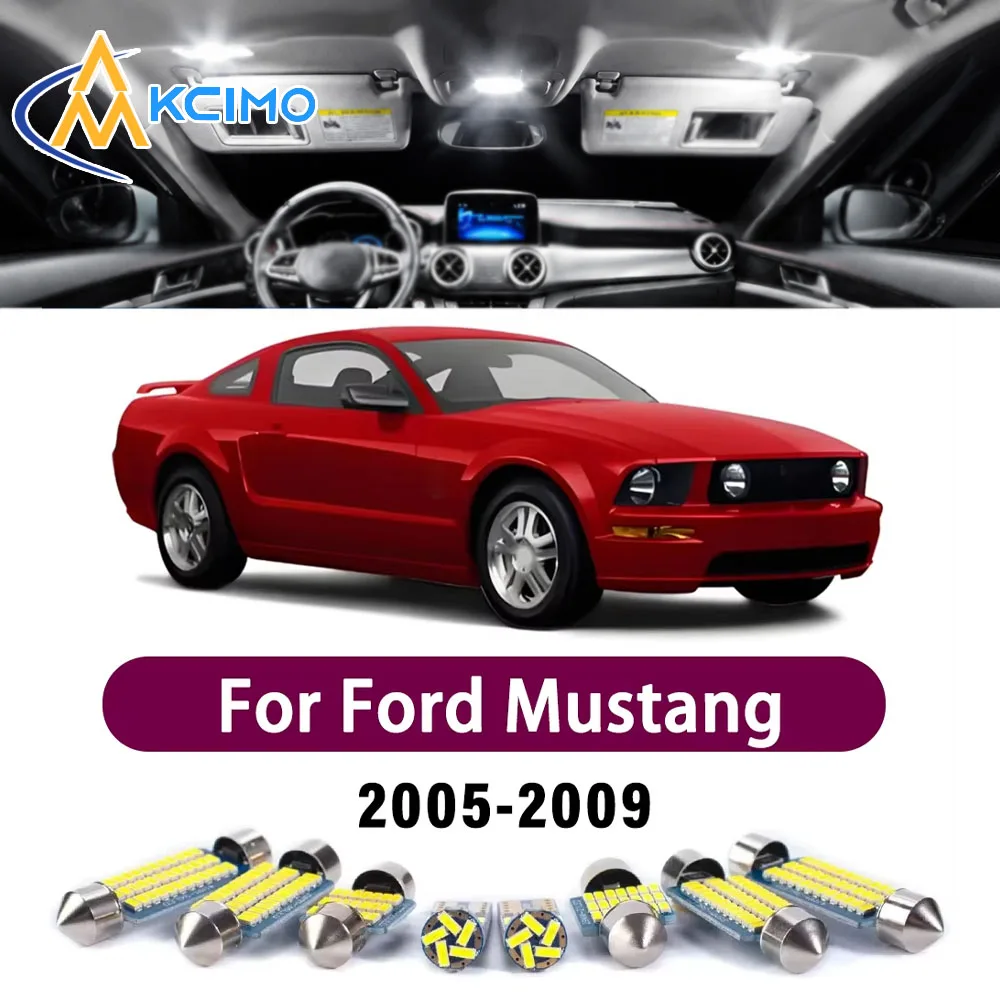 New LED Canbus Interior Reading Dome Vanity Mirror Light Kit For Ford Mustang 2005-2009 Premium Bright Interior Safer Lights
New LED Canbus Interior Reading Dome Vanity Mirror Light Kit For Ford Mustang 2005-2009 Premium Bright Interior Safer Lights