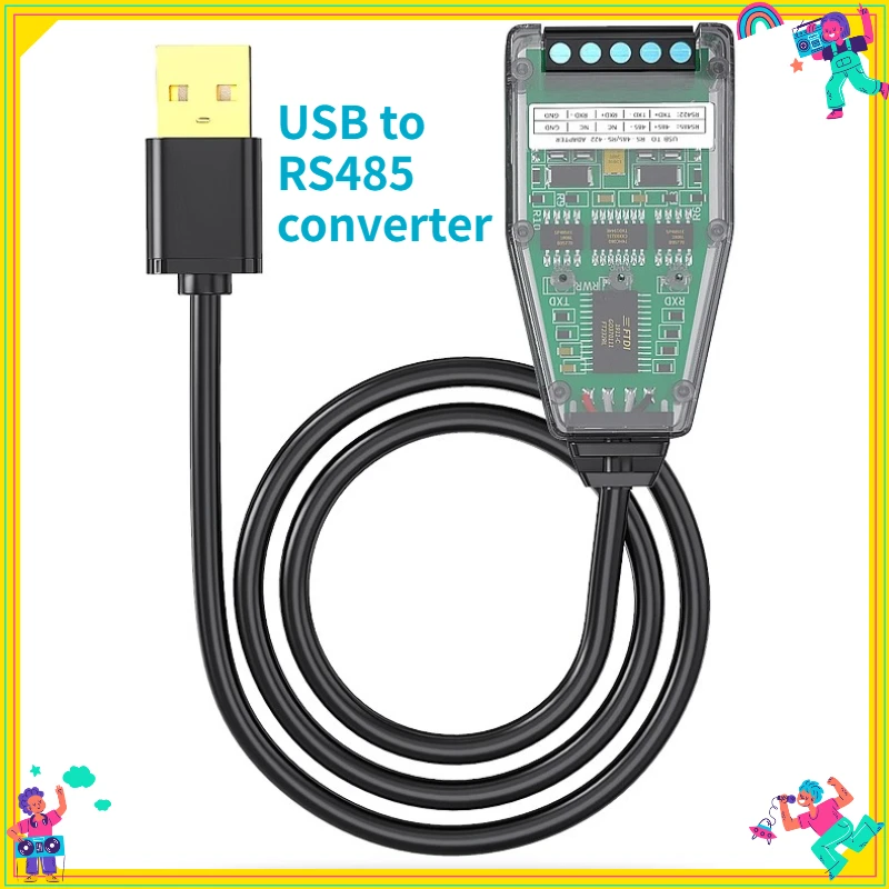 USB To RS485/422 Serial Converter Communication Chip FT232 Line 485 To USB Port Adapter for Data Transfer Usb Connector
USB To RS485/422 Serial Converter Communication Chip FT232 Line 485 To USB Port Adapter for Data Transfer Usb Connector