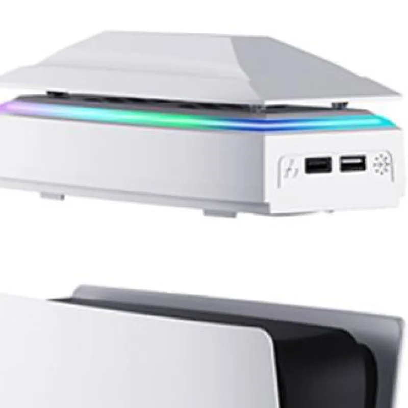 Console Cooling Fan with Dust Cover Colorful LED Light 2 USB Port Top Cooling System 3 Speed for Slim Console Disc/Digital
Console Cooling Fan with Dust Cover Colorful LED Light 2 USB Port Top Cooling System 3 Speed for Slim Console Disc/Digital