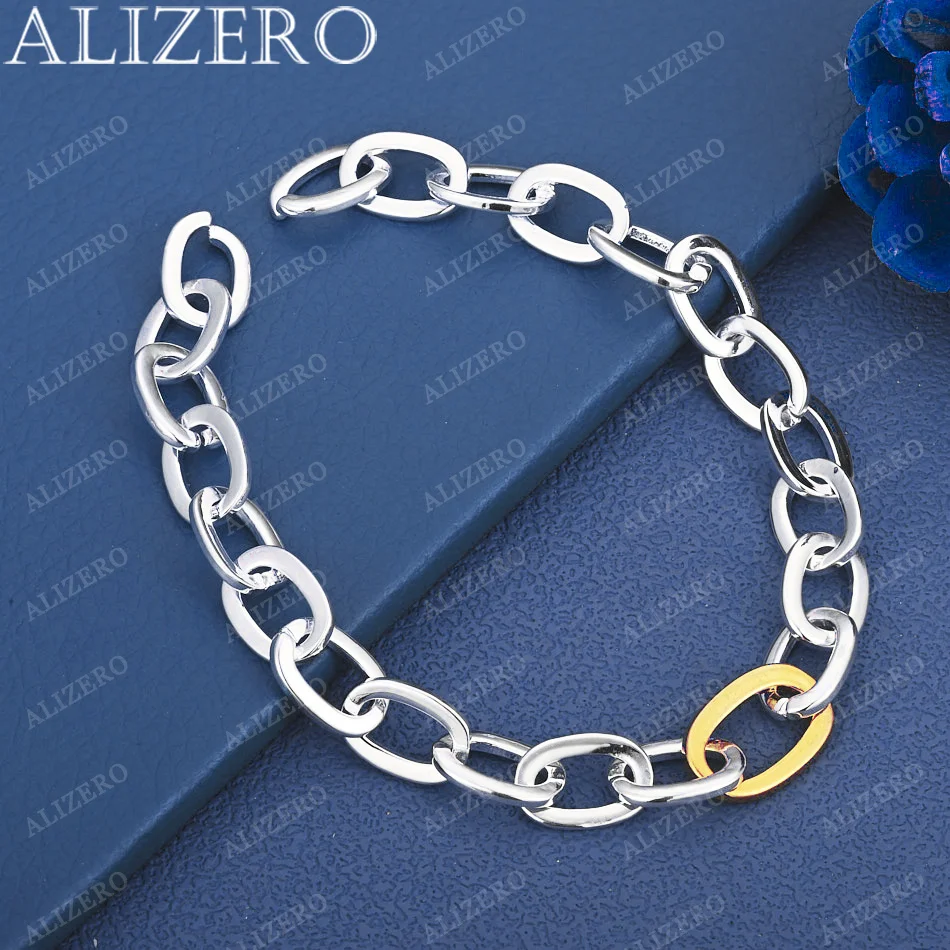 ALIZERO 925 Sterling Silver Design Chain Bracelets For Women Men Charm Trend Birthday Gifts Fashion Party Fine Jewelry
ALIZERO 925 Sterling Silver Design Chain Bracelets For Women Men Charm Trend Birthday Gifts Fashion Party Fine Jewelry