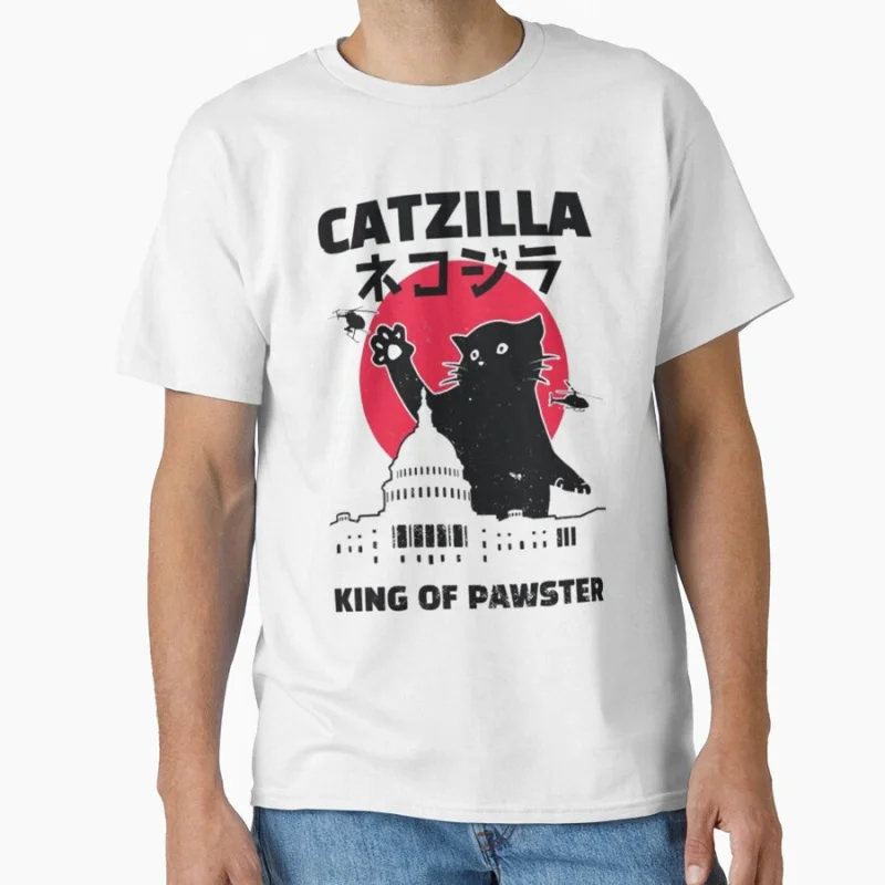 Catzilla Japanese Vintage Sunset Style Cat Kitten Cat king of monster 100% cotton printed t shirt large size Adult tops S-6XL
Catzilla Japanese Vintage Sunset Style Cat Kitten Cat king of monster 100% cotton printed t shirt large size Adult tops S-6XL