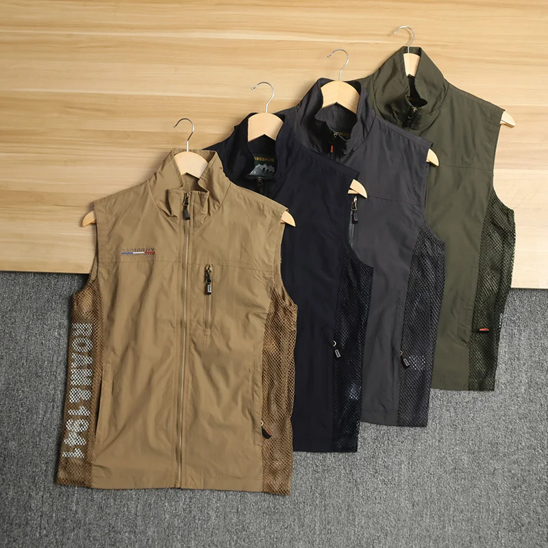 Men's Outdoor Softell Vest Original Tail Single Tag Removed Stand Collar Multi-ket Vest Spring Thin Stand Fit
Men's Outdoor Softell Vest Original Tail Single Tag Removed Stand Collar Multi-ket Vest Spring Thin Stand Fit