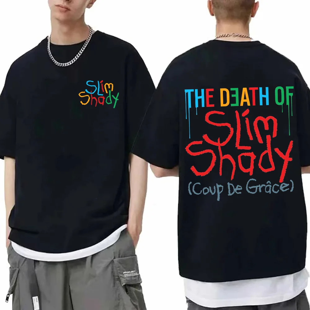 Casual Clothing Eminem Album The Death of Slim Shady T-shirts Renaissance Aesthetic Tees Summer Hot Tshirt Unisex Oversized Tops
Casual Clothing Eminem Album The Death of Slim Shady T-shirts Renaissance Aesthetic Tees Summer Hot Tshirt Unisex Oversized Tops