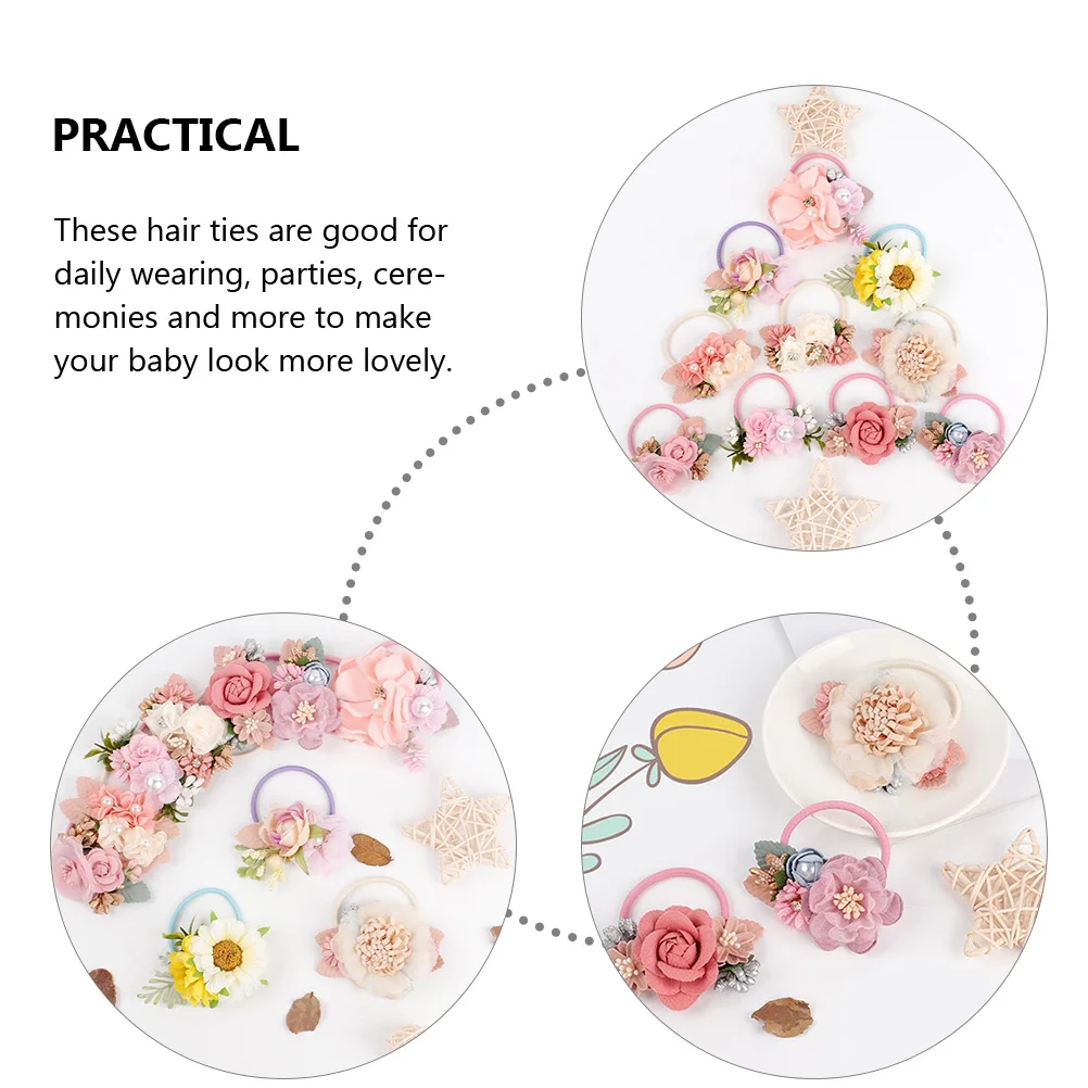 6pcs Simulated Flower Hair Ties Stretchy Comfortable for Baby Girls Kids Toddler Hair Accessories Elastic Bands
6pcs Simulated Flower Hair Ties Stretchy Comfortable for Baby Girls Kids Toddler Hair Accessories Elastic Bands