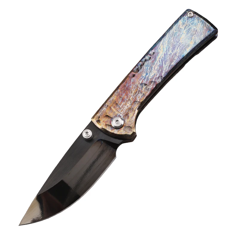 DLC surface treatment D2 steel blade titanium alloy handle outdoor kitchen fruit survival camping EDC tool knife
DLC surface treatment D2 steel blade titanium alloy handle outdoor kitchen fruit survival camping EDC tool knife