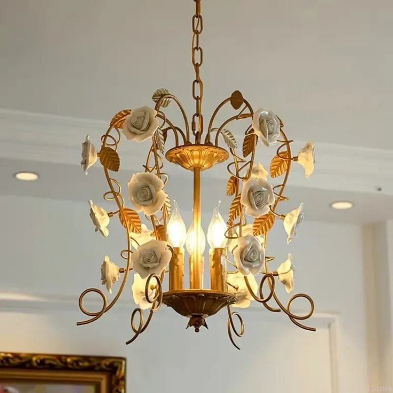 GHEUVNJ French medieval rose atmosphere pendant light luxury romantic lighting creative retro princess room
GHEUVNJ French medieval rose atmosphere pendant light luxury romantic lighting creative retro princess room