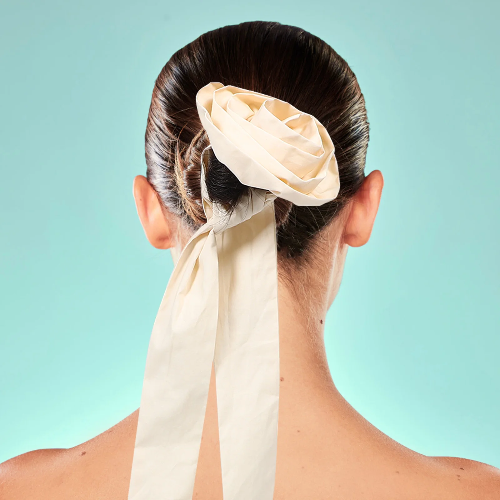 Lightweight Floral Ribbon Hair Tie Neutral Color Elegant No Crease Decorative Scrunchies Wedding Party Hair Accessories 
Lightweight Floral Ribbon Hair Tie Neutral Color Elegant No Crease Decorative Scrunchies Wedding Party Hair Accessories