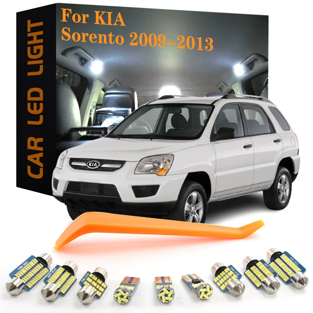 14pcs Canbus Car Accessories LED Interior Lights For KIA Sorento 2009 2010 2011 2012 2013 No Error Auto Dome License Plate Lamps
14pcs Canbus Car Accessories LED Interior Lights For KIA Sorento 2009 2010 2011 2012 2013 No Error Auto Dome License Plate Lamps