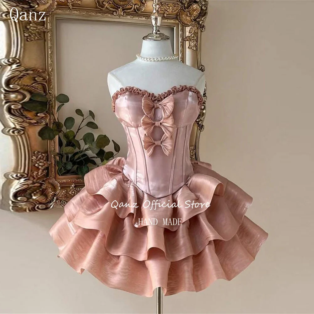 Qanz Blush Pink Prom Dress Sweertheart Sexy Bakless Birthday Dresses For Woman Short A Line Vestidos De Graduación Customized
Qanz Blush Pink Prom Dress Sweertheart Sexy Bakless Birthday Dresses For Woman Short A Line Vestidos De Graduación Customized