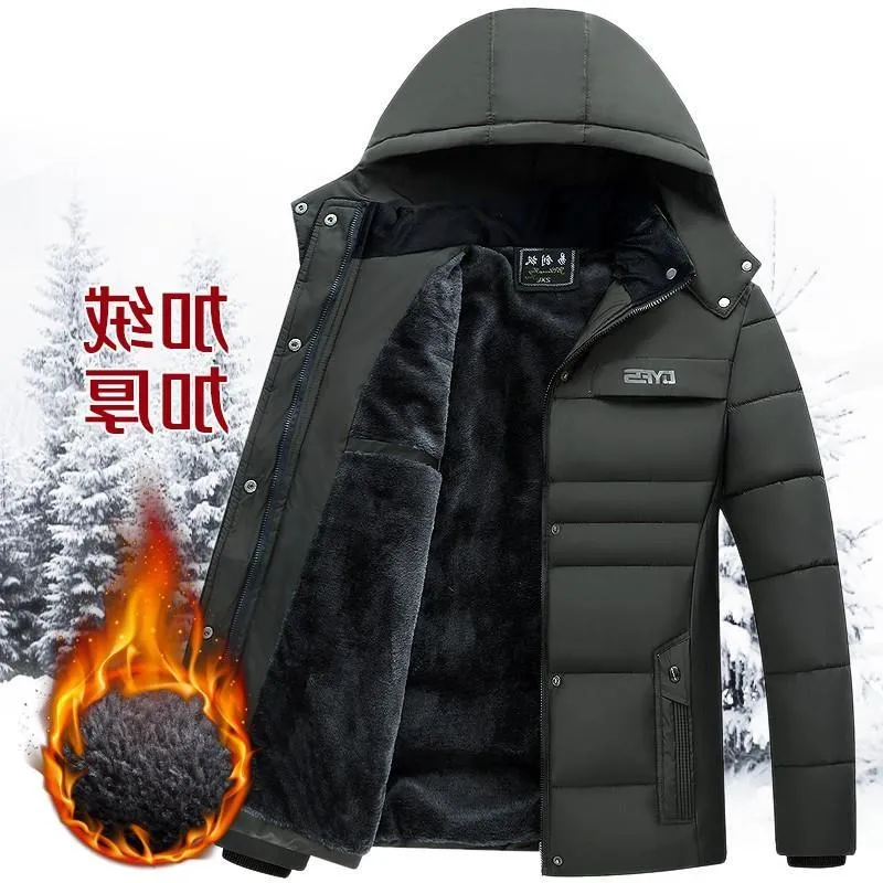 Мужская зимняя утепленная куртка из хлопка, теплая, модная, городская, с карманами, съемным капюшоном, утолщенным воротником-стойкой, на двойной застежке
Мужская зимняя утепленная куртка из хлопка, теплая, модная, городская, с карманами, съемным капюшоном, утолщенным воротником-стойкой, на двойной застежке