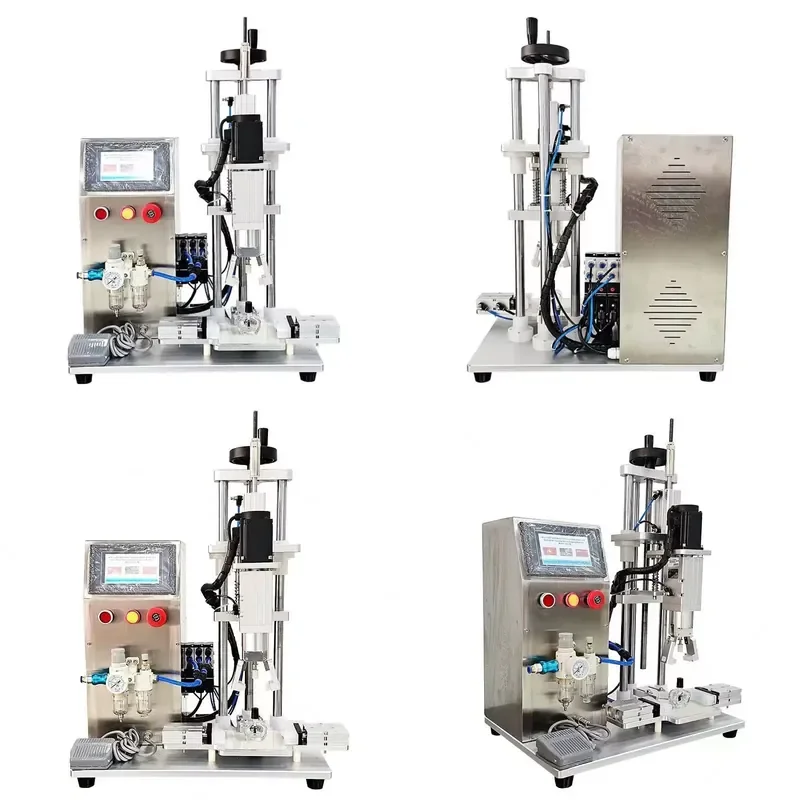 Semi Automatic Electric Motor Pump Bottle Locking Machine for Milk Beverages Mineral Water Coffee Spray Capping with Cans
Semi Automatic Electric Motor Pump Bottle Locking Machine for Milk Beverages Mineral Water Coffee Spray Capping with Cans