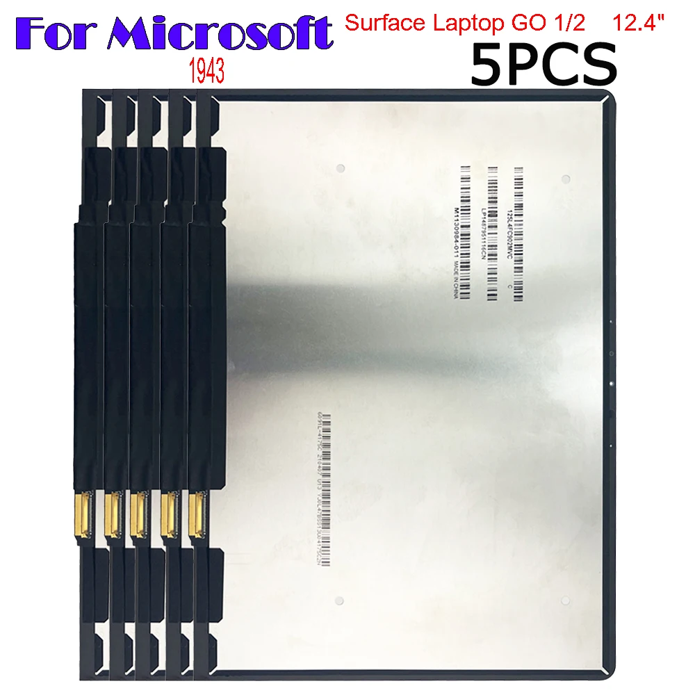 5 шт. AAA + для Microsoft Surface Laptop GO 1 2 12,4 "1943 2013 ЖК-дисплей, сенсорный экран, дигитайзер, стекло в сборе, запасные части
5 шт. AAA + для Microsoft Surface Laptop GO 1 2 12,4 "1943 2013 ЖК-дисплей, сенсорный экран, дигитайзер, стекло в сборе, запасные части