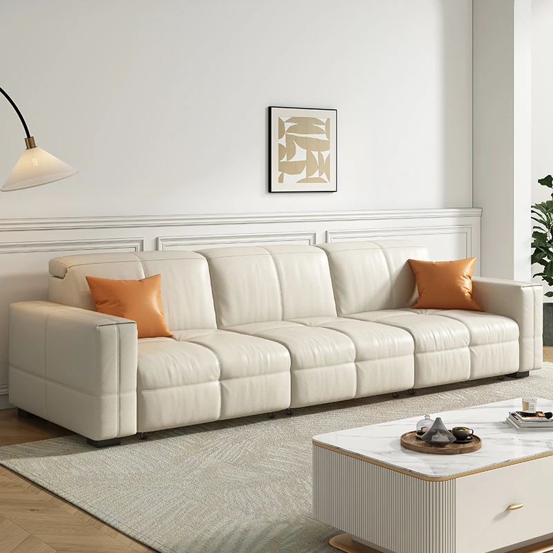 Electric Function Leather Sofa Bed Size Living Room Combined With Modern Simple Dual-use Telescopic New Leather Sofa
Electric Function Leather Sofa Bed Size Living Room Combined With Modern Simple Dual-use Telescopic New Leather Sofa