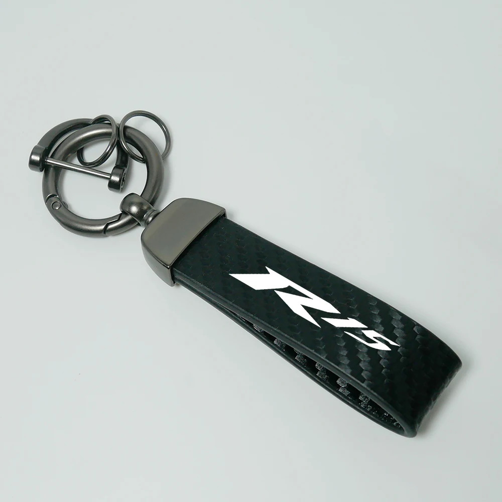 New Motorcycle key chain Ring Carbon Fiber Metal Keychain Horseshoe Buckle for YAMAHA Yamaha YZF-R15 R15 Motorcycle Keyring
New Motorcycle key chain Ring Carbon Fiber Metal Keychain Horseshoe Buckle for YAMAHA Yamaha YZF-R15 R15 Motorcycle Keyring
