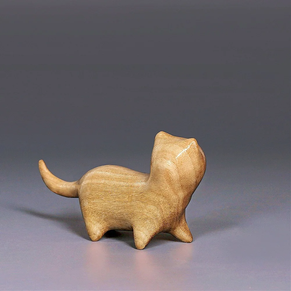 2PCS Mini Ornaments Wood Handcrafted And Carved With Wood Small Cats DIY Creative gift Customized
2PCS Mini Ornaments Wood Handcrafted And Carved With Wood Small Cats DIY Creative gift Customized