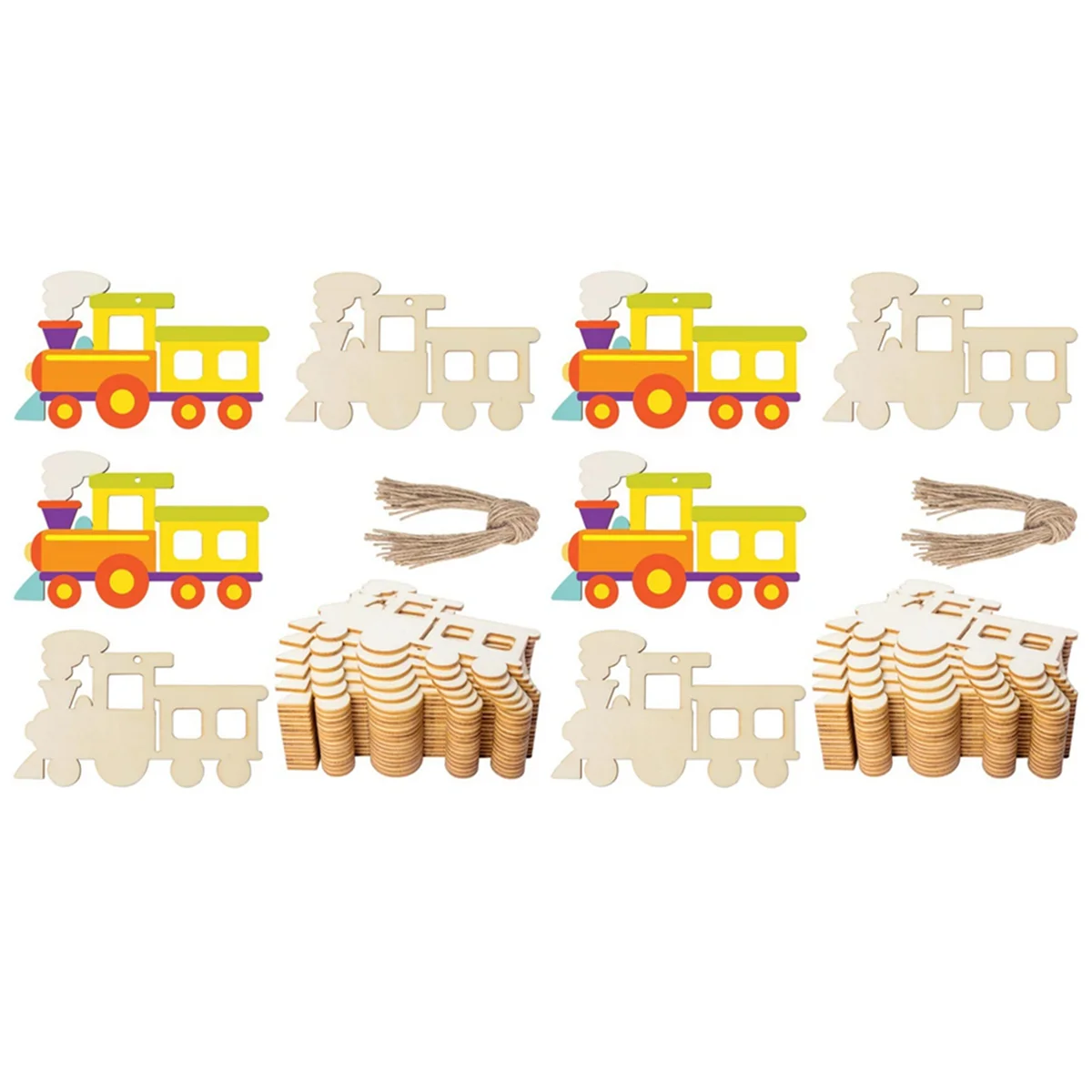 ABKW100PCS Unfinished Train Wood Ornaments Train Shape Blank Wood Slices for DIY Crafts Christmas Holiday Party Decoration
ABKW100PCS Unfinished Train Wood Ornaments Train Shape Blank Wood Slices for DIY Crafts Christmas Holiday Party Decoration
