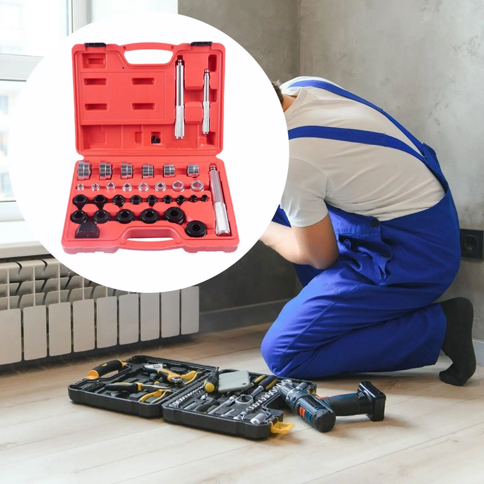 33 шт., набор драйверов главной втулки, монтажный комплект для снятия уплотнения подшипника, инструменты для ремонта автомобилей, профессиональные с футляром для хранения
33 шт., набор драйверов главной втулки, монтажный комплект для снятия уплотнения подшипника, инструменты для ремонта автомобилей, профессиональные с футляром для хранения