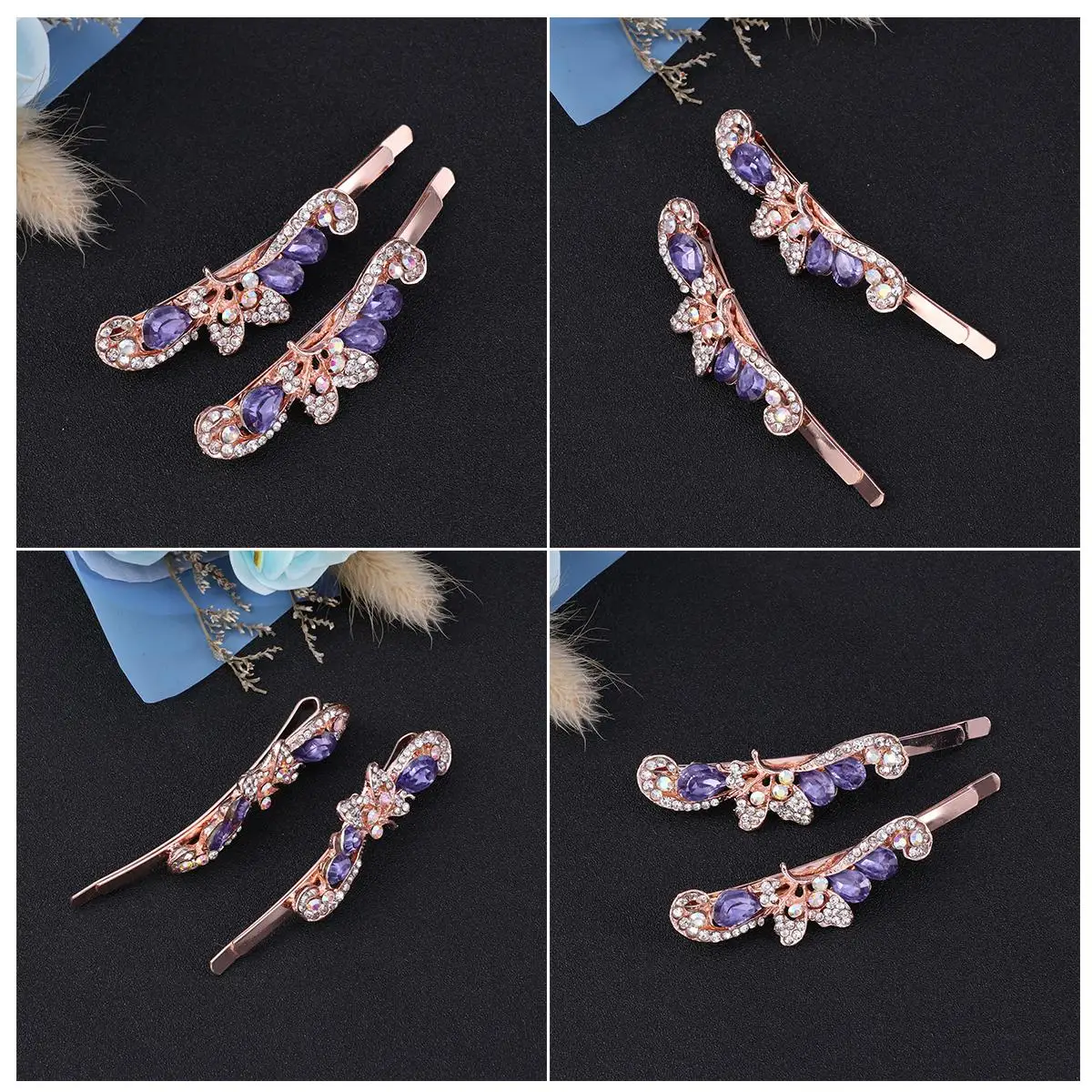 2 PCS Hair Clips Accessories Hairclip Crystal Barrettes Fashion Ornaments White Pin
2 PCS Hair Clips Accessories Hairclip Crystal Barrettes Fashion Ornaments White Pin