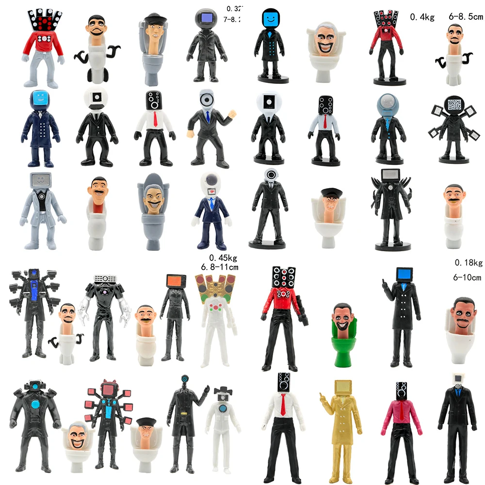 New Skibidi Toilet Man Camera Man Figure TV Man Speaker Man Model Cameraman Action Figures Decorations PVC Doll Toys Collectible
New Skibidi Toilet Man Camera Man Figure TV Man Speaker Man Model Cameraman Action Figures Decorations PVC Doll Toys Collectible