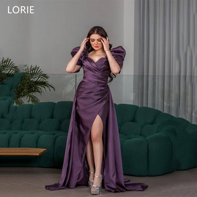 LORIE A-Line Satin Wedding Dresses Puff Sleeve Pleat Bride Prom Gown Sweetheart Floor-Length Side Silt Bridal Gown Customized
LORIE A-Line Satin Wedding Dresses Puff Sleeve Pleat Bride Prom Gown Sweetheart Floor-Length Side Silt Bridal Gown Customized