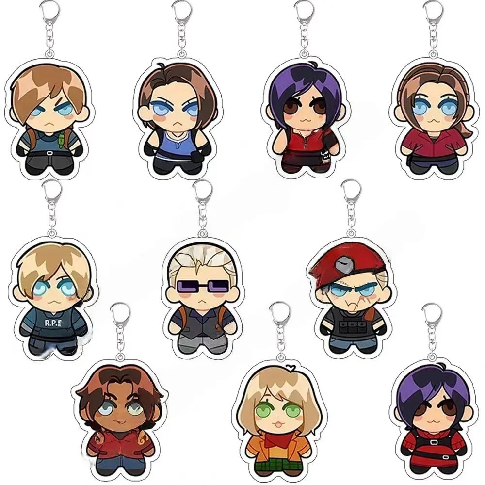 Acrylic Q Version Character Keychain for Leon S. Kennedy Jill Valentine Ada Wong Anime Decoration Collection Lovely Gift
Acrylic Q Version Character Keychain for Leon S. Kennedy Jill Valentine Ada Wong Anime Decoration Collection Lovely Gift