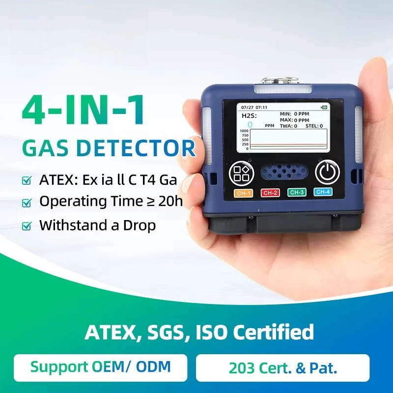 Flam mable Toxic Confined Space Phosphine PH3 Combustible Portable Multi 4 Gas Detector
Flam mable Toxic Confined Space Phosphine PH3 Combustible Portable Multi 4 Gas Detector