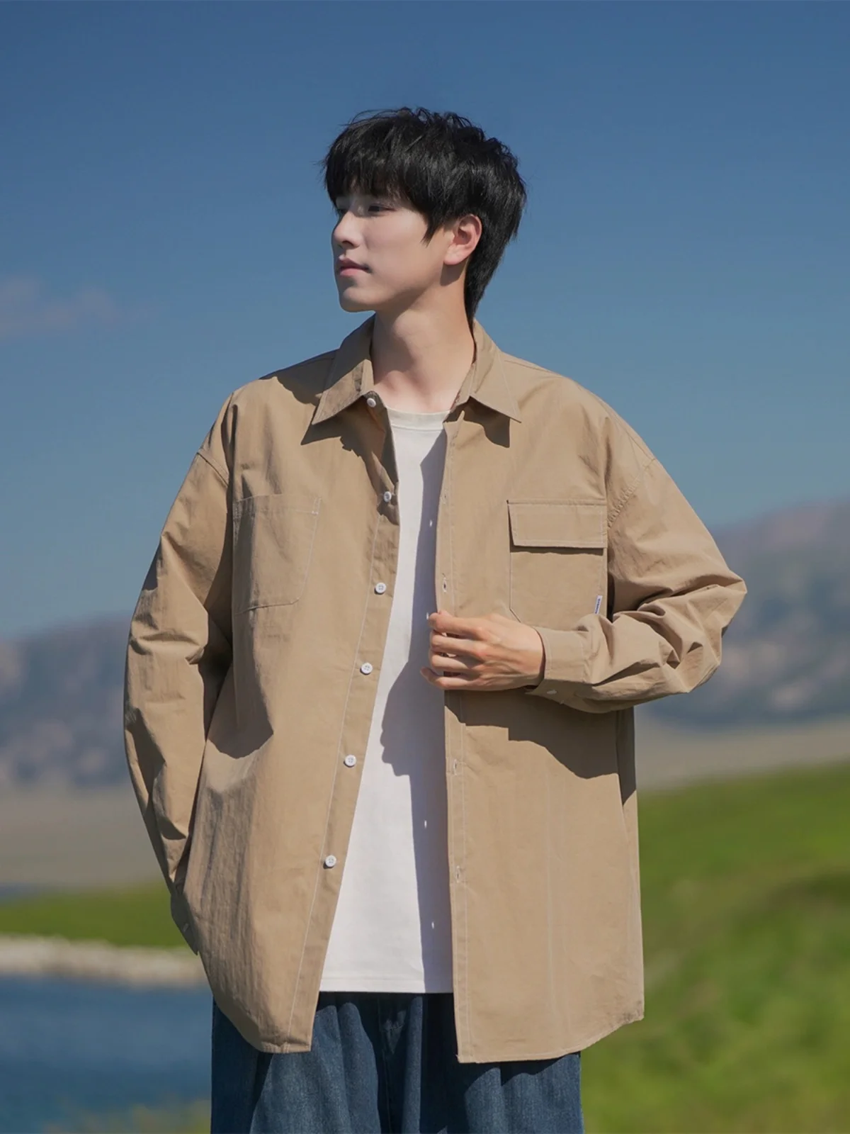 Casual Long Sleeve Pure Color Shirt for Boys Youth Fashion Trend Top Wear Durable Non-iron Treatment Four Seasons Wear
Casual Long Sleeve Pure Color Shirt for Boys Youth Fashion Trend Top Wear Durable Non-iron Treatment Four Seasons Wear