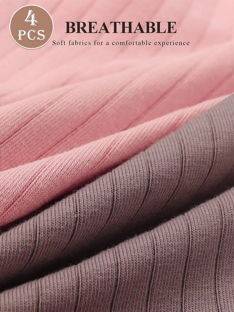 4 Pcs Womens High Waist Soft Breathable Cotton Underpants
4 Pcs Womens High Waist Soft Breathable Cotton Underpants