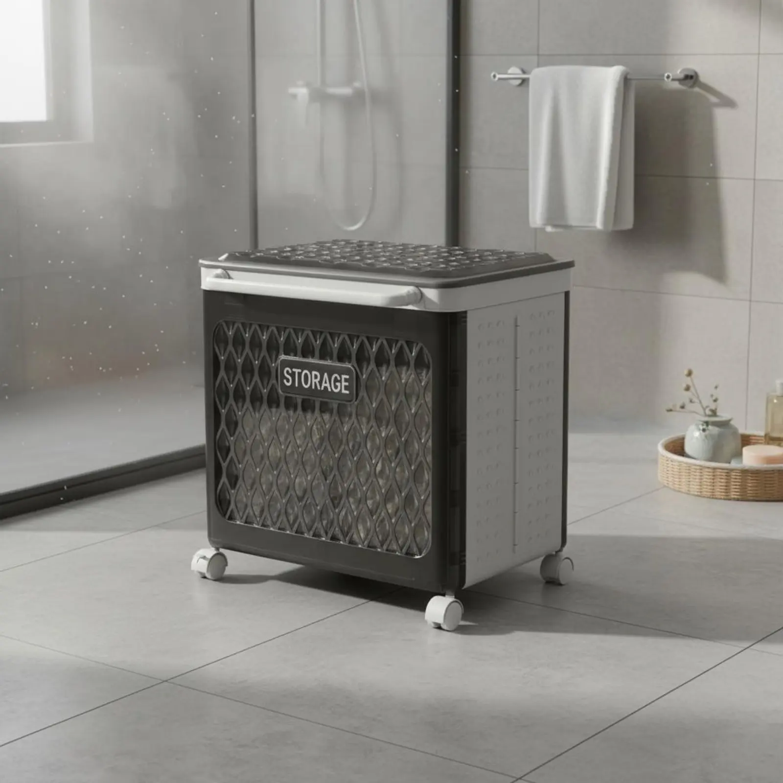 Divided Laundry Sorter Cart Large Capacity Foldable Laundry Hamper with Wheels Rolling Storage Bin with Lid Sturdy Duty
Divided Laundry Sorter Cart Large Capacity Foldable Laundry Hamper with Wheels Rolling Storage Bin with Lid Sturdy Duty