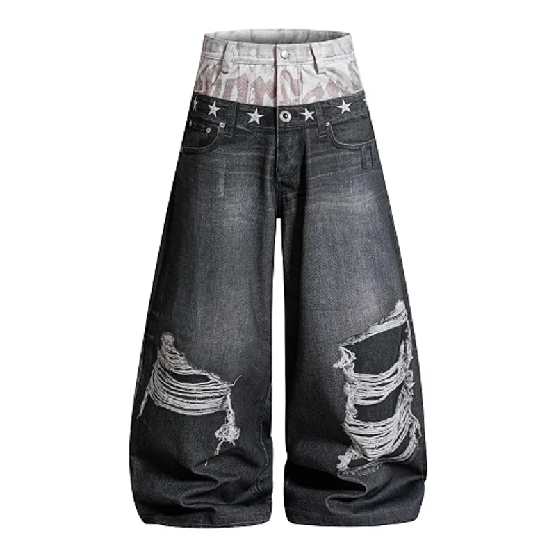 Men's High Street Vibe Style Hip Hop Jeans Pants Fashion 3D Printed Flared Leg Denim Trousers Loose Fit Y2K Jeans
Men's High Street Vibe Style Hip Hop Jeans Pants Fashion 3D Printed Flared Leg Denim Trousers Loose Fit Y2K Jeans