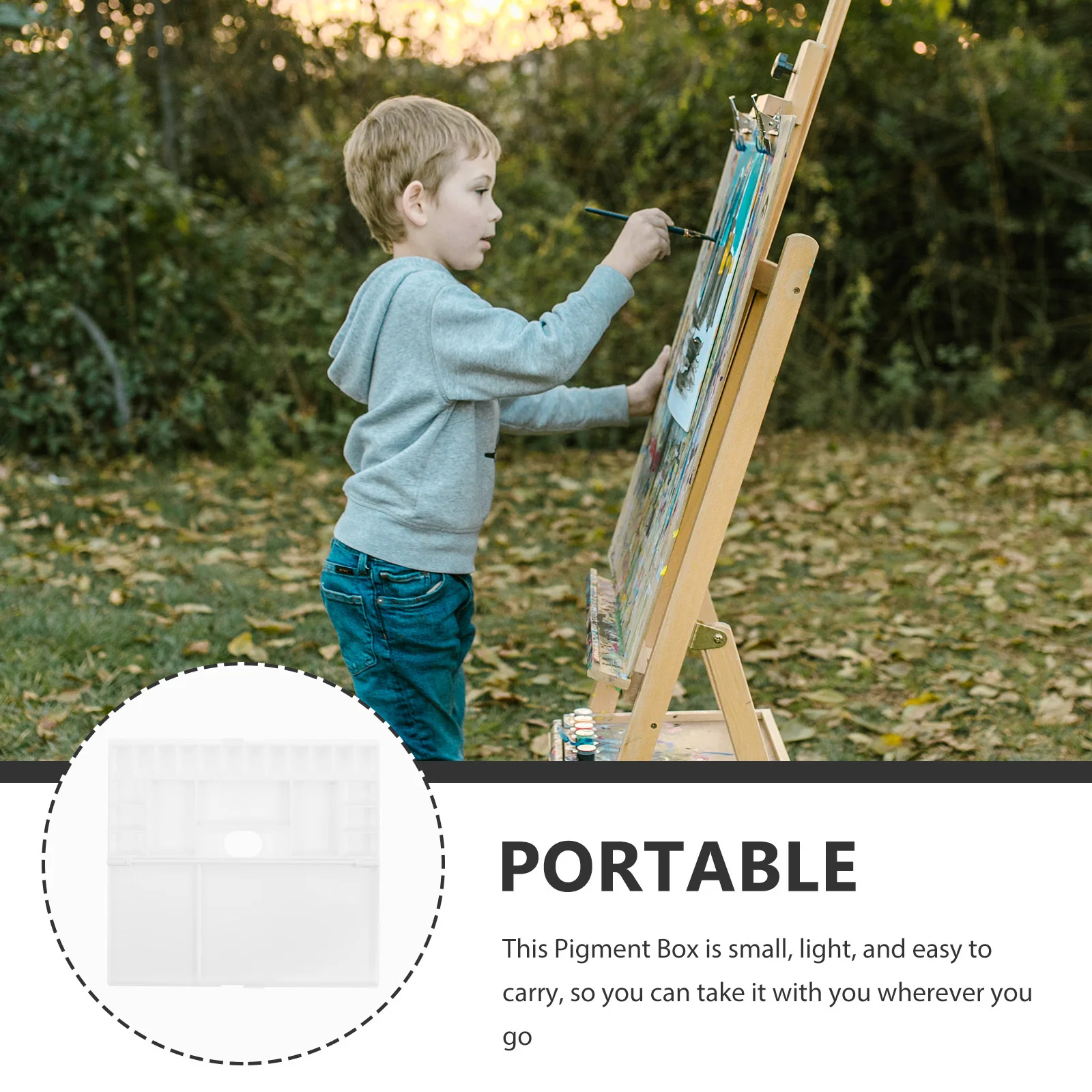 Plastic Watercolor Paint Box Lightweight Portable Pigment Mixing Tray Empty Color Mixing Plate For Artists Students Art 
Plastic Watercolor Paint Box Lightweight Portable Pigment Mixing Tray Empty Color Mixing Plate For Artists Students Art