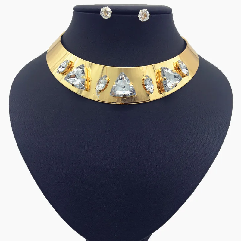 Ou exaggerated big brand alloy crystal necklace set choker collar necklace necklace
Ou exaggerated big brand alloy crystal necklace set choker collar necklace necklace
