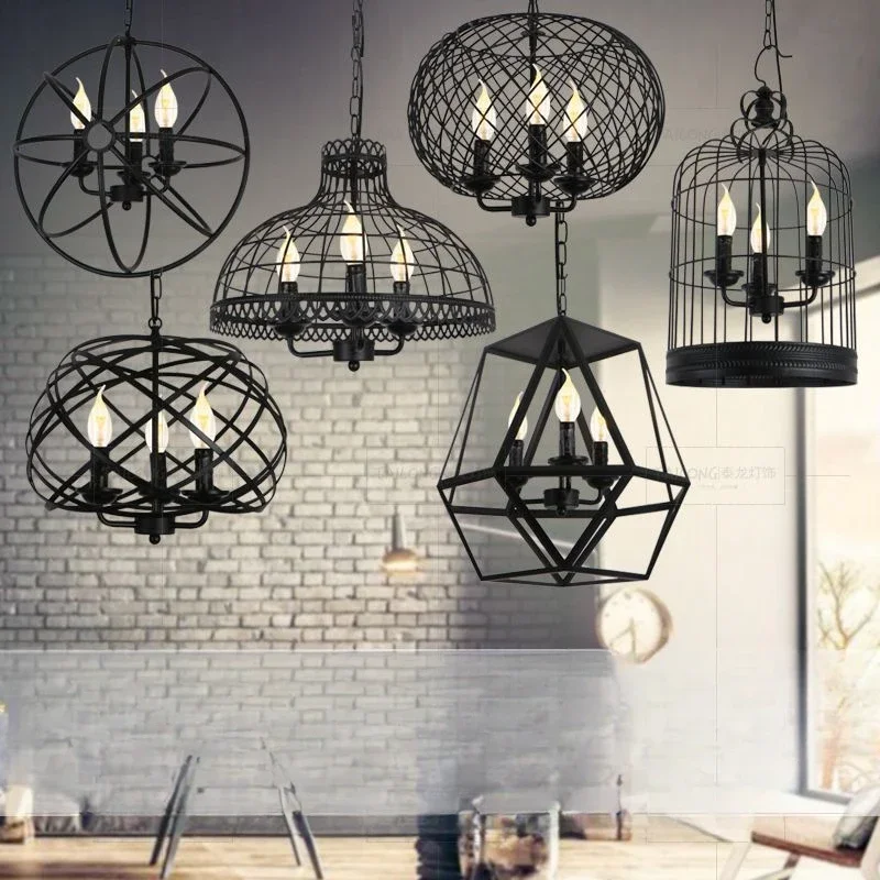 Ретро люстра из кованого железа, деревенская люстра в виде шара для гостиной, фермерского дома, винтажного ресторана, хрустальная клетка для птиц, подвесной светильник 
Ретро люстра из кованого железа, деревенская люстра в виде шара для гостиной, фермерского дома, винтажного ресторана, хрустальная клетка для птиц, подвесной светильник