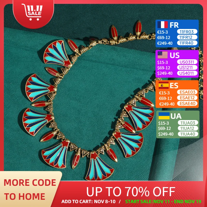 Vintage Red Enamel Necklace Fan Shape Gold Color Quality Luxury Jewelry Designer Gifts Charms Trendy For Woman Chistmas 2025
Vintage Red Enamel Necklace Fan Shape Gold Color Quality Luxury Jewelry Designer Gifts Charms Trendy For Woman Chistmas 2025
