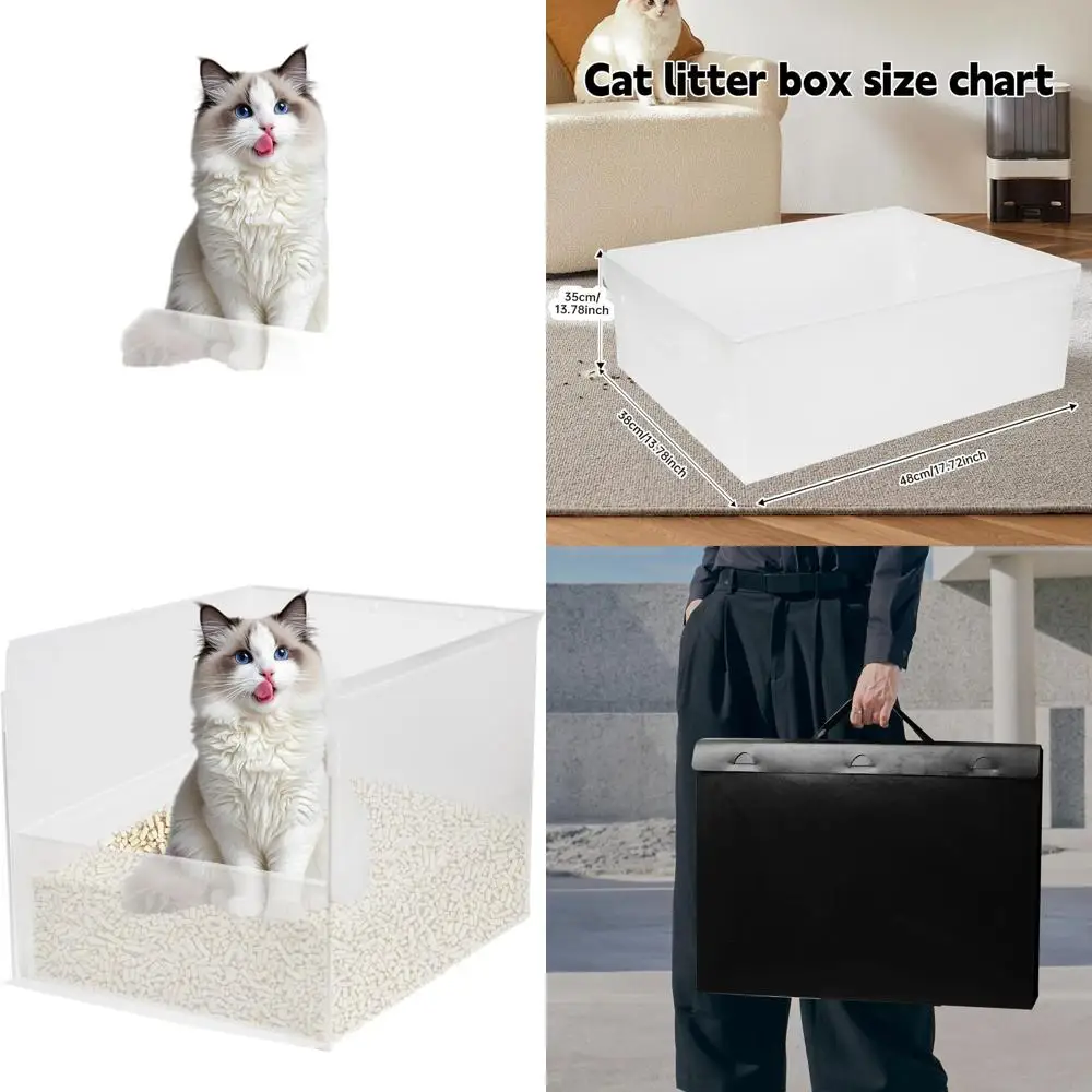 Очень большой складной лоток для кошек с защитой от брызг и выдвижной перегородкой
Очень большой складной лоток для кошек с защитой от брызг и выдвижной перегородкой