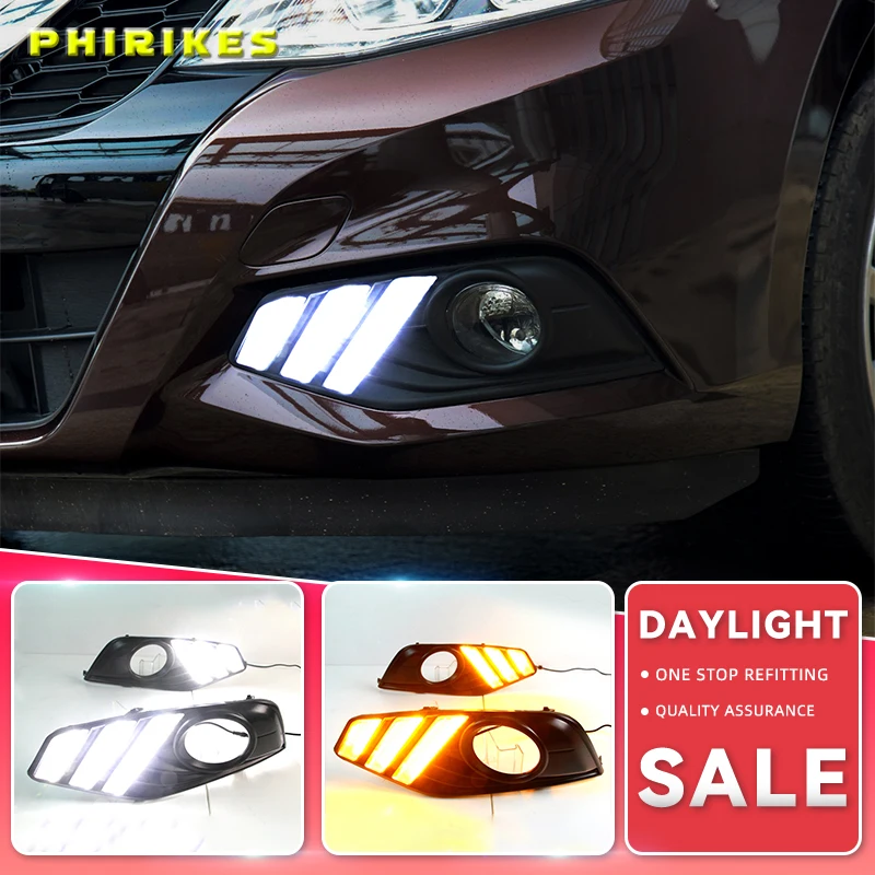 Светодиодные дневные ходовые огни, желтые указатели поворота для Nissan New Nissan Tiida Only 2017-18
Светодиодные дневные ходовые огни, желтые указатели поворота для Nissan New Nissan Tiida Only 2017-18