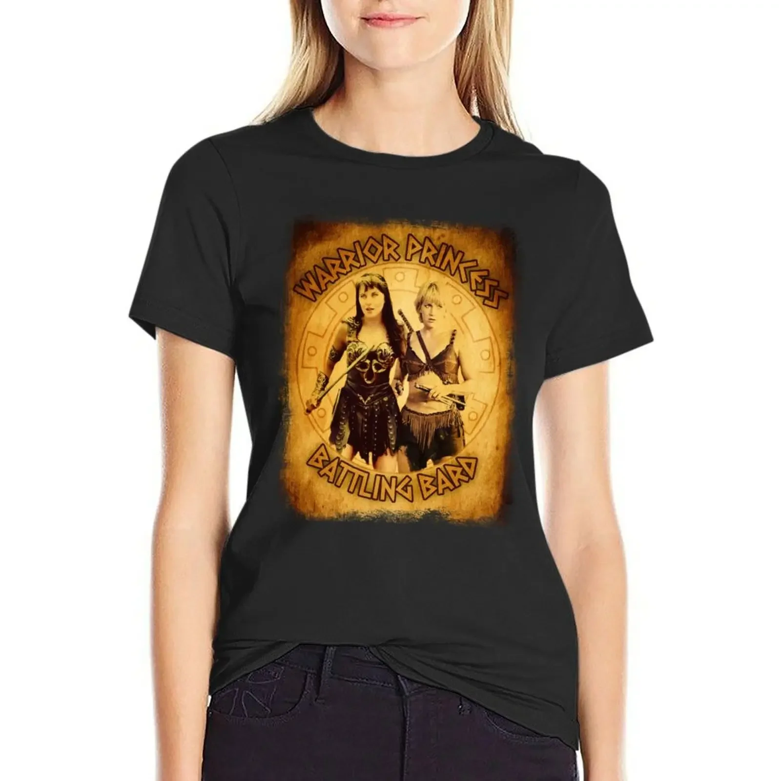 Xena & Gabrielle Warrior & Bard T-Shirt shirts graphic tees animal print customs design your own plain Womens clothing
Xena & Gabrielle Warrior & Bard T-Shirt shirts graphic tees animal print customs design your own plain Womens clothing