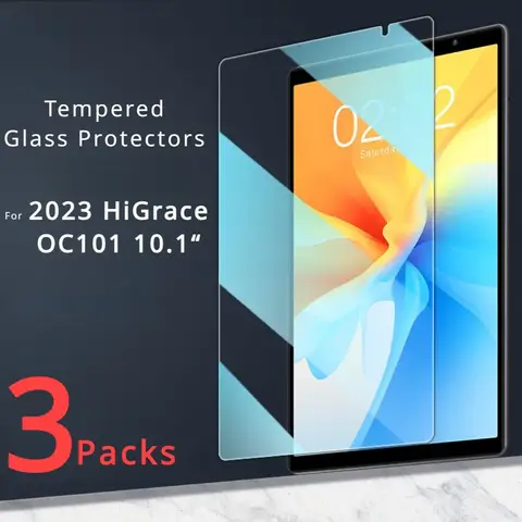 Schutz aus gehärtetem Glas für 10,1 higrace oc101 Zoll Displays chutz folien Ultra Clear Anti-Scratch 9h Härte Displays chutz