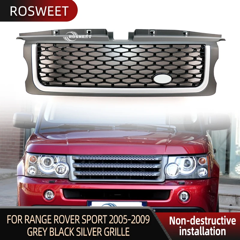 Car Front Bumper Grille For Land Rover Range Rover Sport 2005-2009 L320 Gray Black Silver Racing Grills Car Accessories
Car Front Bumper Grille For Land Rover Range Rover Sport 2005-2009 L320 Gray Black Silver Racing Grills Car Accessories