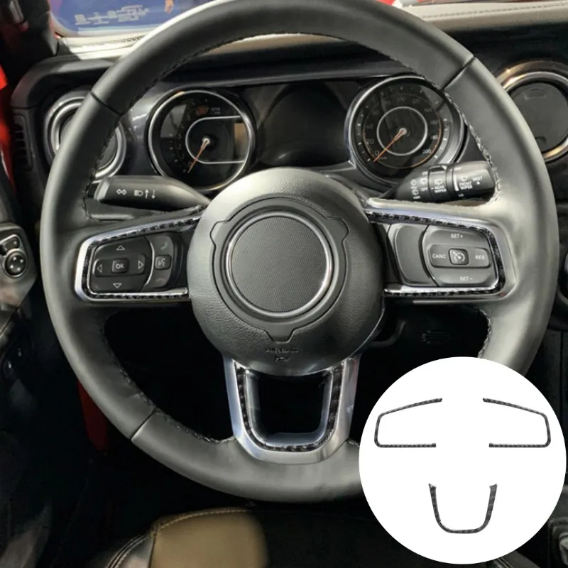 For Jeep Wrangler JL 2018-2023 Jeep Gladiator 2020-2023 Car Steering Wheel Button Frame Carbon Fiber Trim Sticker
For Jeep Wrangler JL 2018-2023 Jeep Gladiator 2020-2023 Car Steering Wheel Button Frame Carbon Fiber Trim Sticker