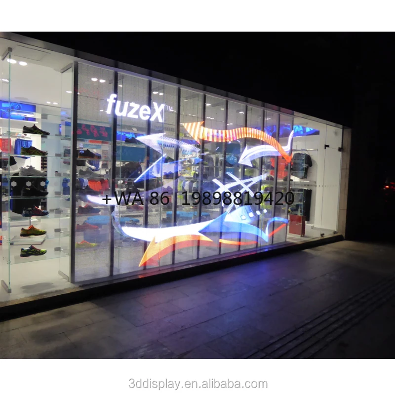 P3.91 HD Transparent LED Display Panel for Indoor Glass Window Video Advertising
P3.91 HD Transparent LED Display Panel for Indoor Glass Window Video Advertising