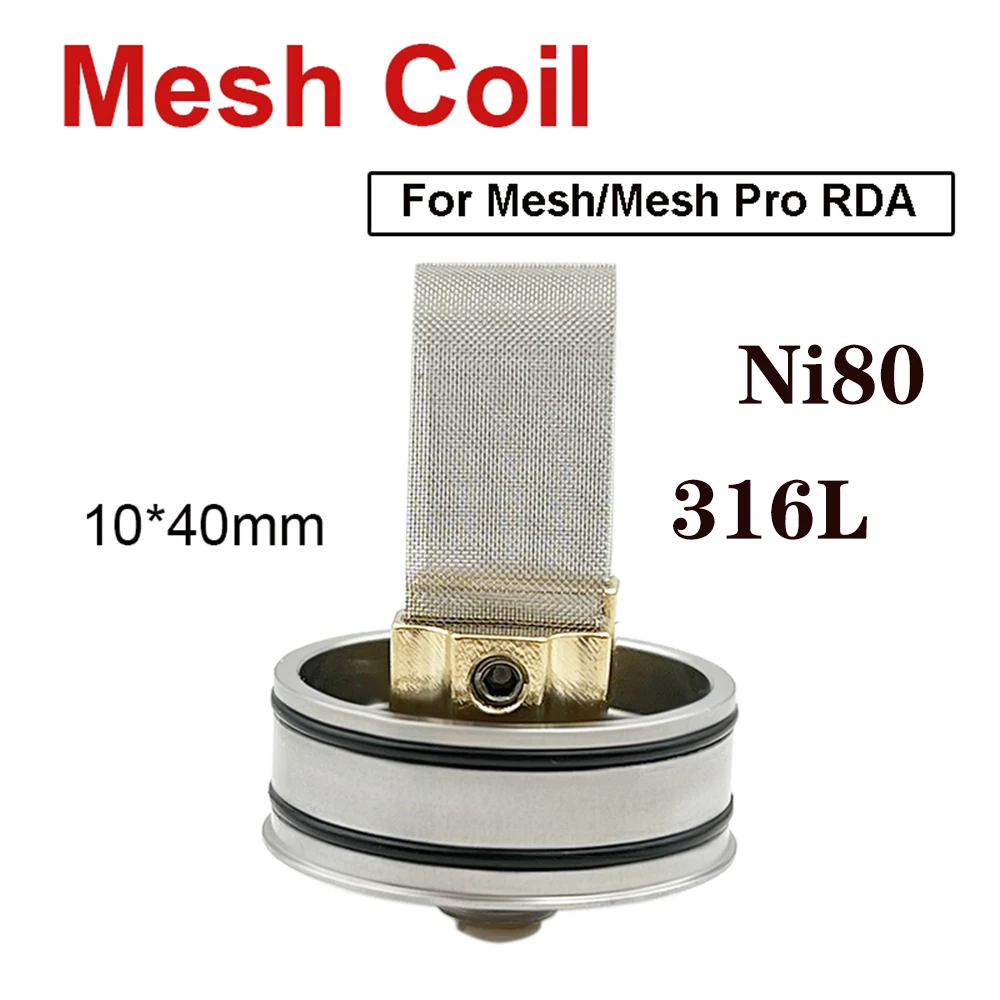 5PCS Mesh Coil Ni80 S316L 1CM Wide Prebuilt Wire For Mesh RDA and Mesh Pro RDA Tank
5PCS Mesh Coil Ni80 S316L 1CM Wide Prebuilt Wire For Mesh RDA and Mesh Pro RDA Tank